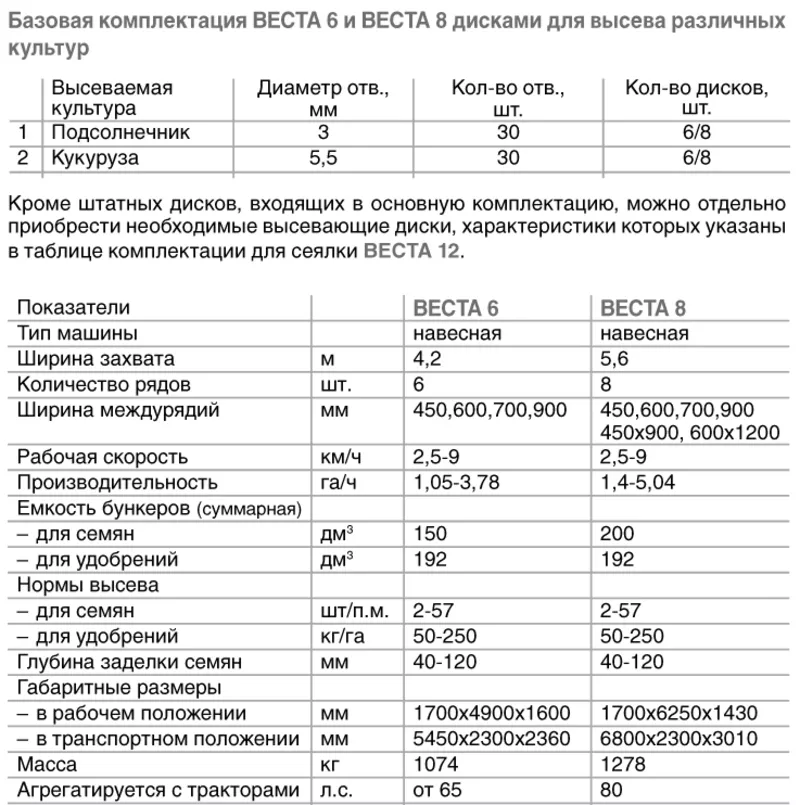 Пневматическая анкерная сеялка Веста (УПС) 8 с расстрочкой 6