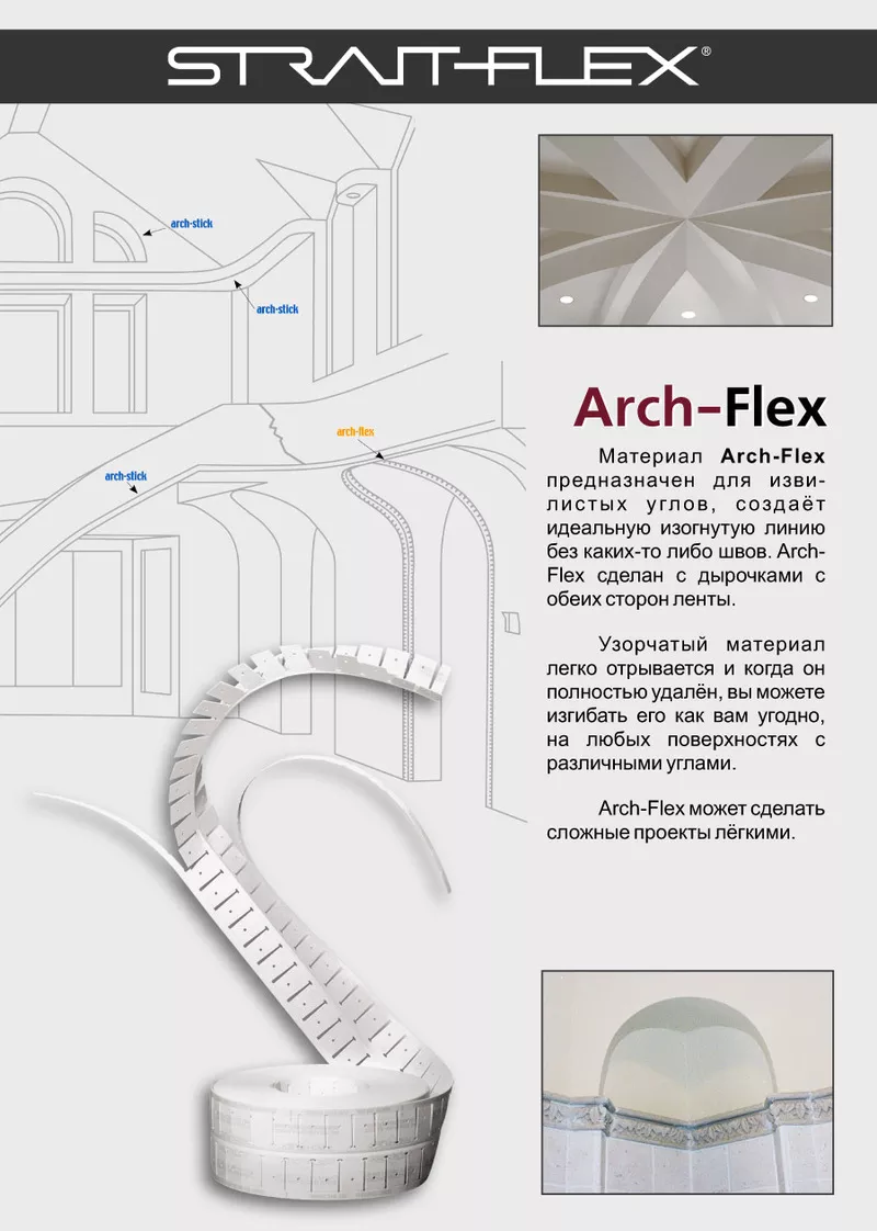 Заплатки,  уголки и ленты Strait-Flex для гипсокартонных систем. 5