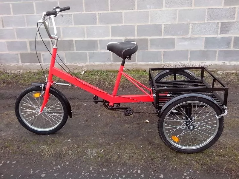 Велосипед трёхколёсный для взрослых,  велорикша. Грузовой велосипед 4