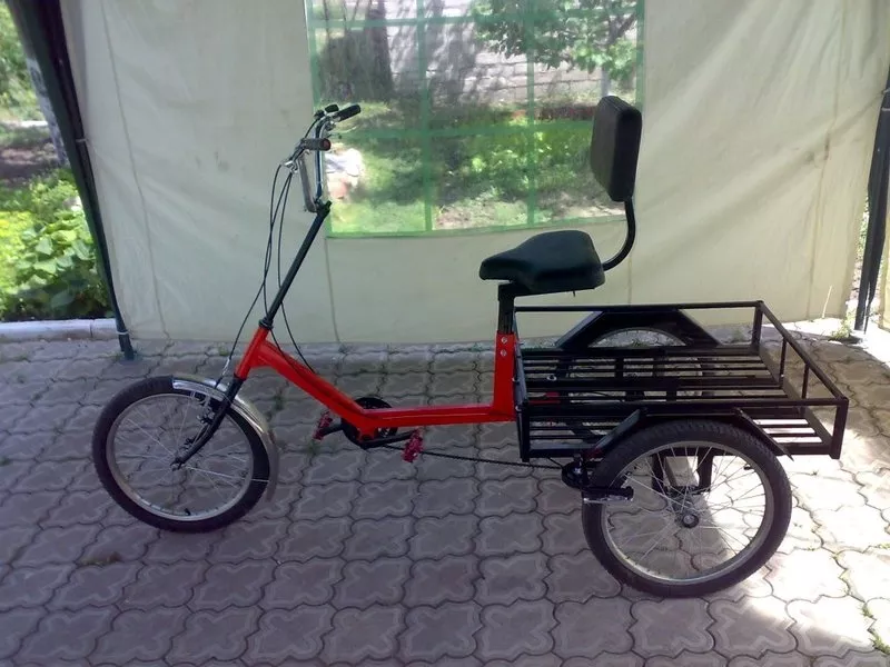 Велосипед трёхколёсный для взрослых,  велорикша. Грузовой велосипед 9